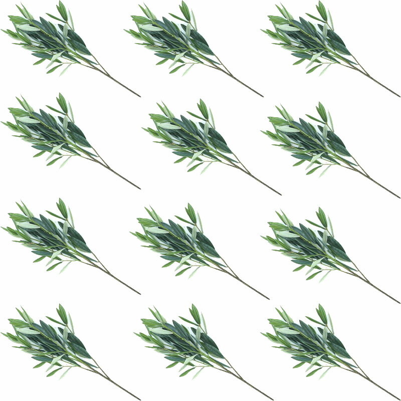 Olive - 人工観葉植物 オリーブ ブランチ 49（12個入り）MIRAKANA ブッシュ ハンキンググリーン インテリア フェイクグリーン 造花 HANGING BUSHグリーン