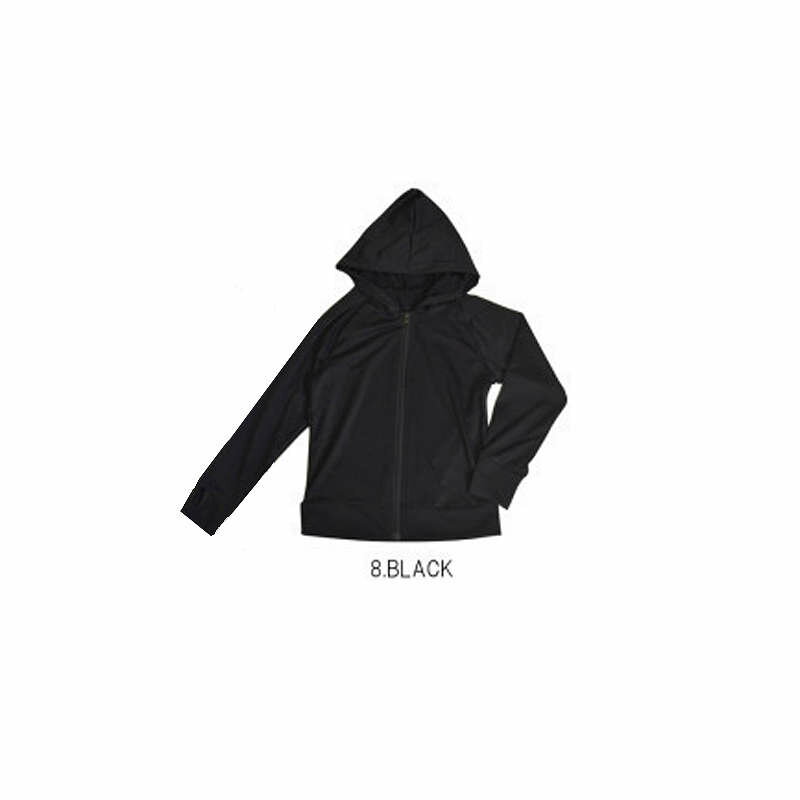 ファッション ベビー・キッズ ラフラッシュガード 無地 110〜120cm/BLACK（ hw8212 ）アパレル サマー