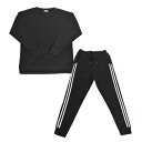 ファッション レディース セットアップパンツ T100% 裏起毛 L~LLサイズ/BLACK(ブラック)( hw8303 )アパレル ウィンター