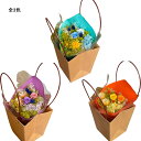 プリザーブドフラワー Bouquet Arrangment(n10-1344)ハッピーブーケ プリザーブドフラワー 3色から1色を選択 クラフトバッグ(20p)...