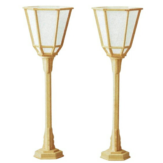 提灯 岐阜提灯 神徒用六角雪洞 桧2尺（民材桧）対（2個セット） 高さ63cm (P5)(24077) LED 電気コード式 初盆 新盆 お盆