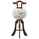 盆提灯 岐阜提灯 置き提灯 銘木行灯 10号 五条 高さ83cm (P28)(480) 七色LED 電気コード式 初盆 新盆 お盆