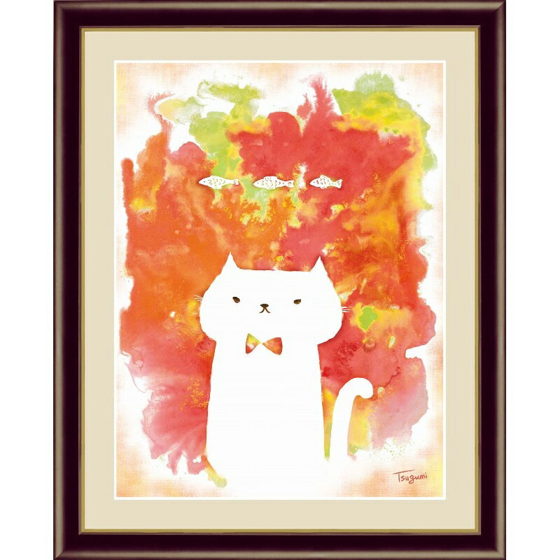 額絵 ふわもこ癒しの動物 【ねこ】 木下つぐみ G4-CF003 [代引き不可]