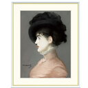 額絵 マネ イルマ・ブルンナーの肖像 f8・f6・f4サイズ 世界の名画シリーズ Manet gk-a5-j1046(p15) (J1-046) (代引き不可) 洋画 インテリア