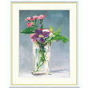 額絵 マネ ガラス花瓶の中のカーネーションとクレマティス f8・f6・f4サイズ 世界の名画シリーズ Manet gk-a5-j1047(p15) (J1-04...