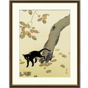 額絵 菱田春草 柿に猫 f8・f6・f4サイズ 日本の名画シリーズ Shunso gk-a5-j2115(...
