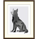 額絵 山口美咲 Violin f8・f6・f4サイズ モノトーンアート Dog&Cat Misaki gk-a5-j3l001(p68) (J3-L001) (代引き不可) 現代アート インテリア