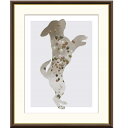 額絵 山口美咲 Balloon f8・f6・f4サイズ モノトーンアート Dog&Cat Misaki gk-a5-j3l004(p68) (J3-L004) (代引き不可) 現代アート インテリア