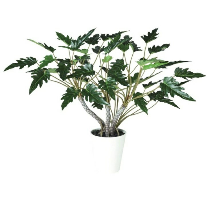 人工観葉植物 クッカバラ DX 70 ポット付き 高さ70cm （P94-91890) （代引き不可） インテリアグリーン フェイクグリーン