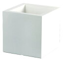 インテリア ポット プランター euro3plast キューブ -Cube- 50 (WH) 高さ50cm (P163-99589) (代引き不可) 人工樹木用