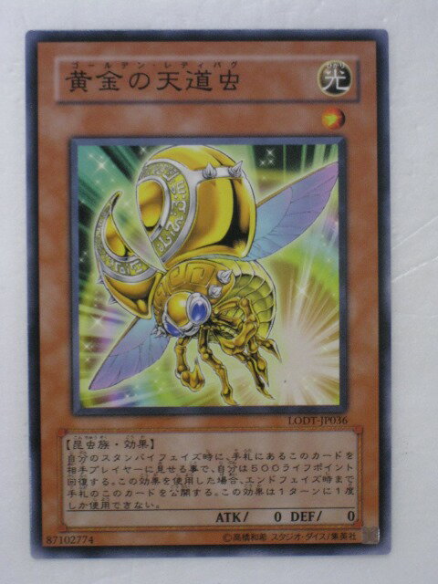 遊戯王 カード黄金の天道虫(ゴールデン・レディバグ)ノーマルレア トレカ 【中古】【代引き不可】