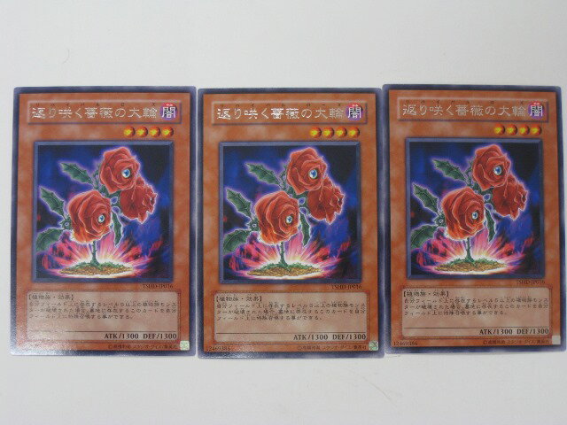 遊戯王 カード返り咲く薔薇の大輪(TSHD-JP016)レア3枚セット トレカ 【中古】【代引き不可】