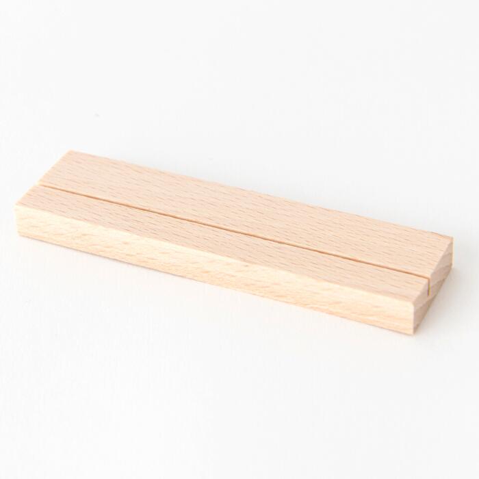木製フラットスタンド　ブナL(木・木製カード立て　サインホルダー）