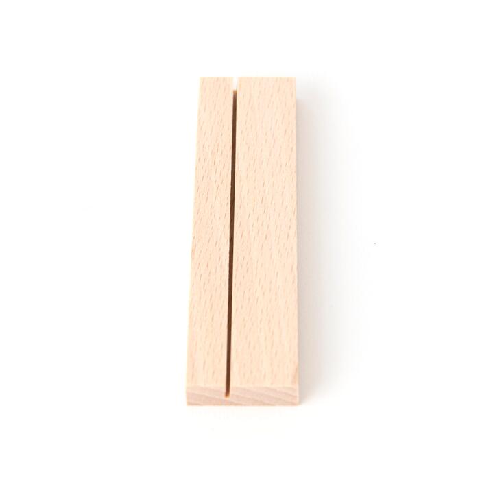 木製フラットスタンド　ブナL(木・木製カード立て　サインホルダー）