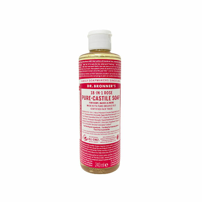 Dr　ブロナー ドクターブロナー マジック ソープ 240ml ローズ ボディソープ ハンドソープ DR.BRONNER'S