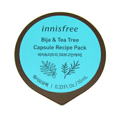 イニスフリー カプセル レシピ パック N カヤ & ティーツリー 10ml ウォッシュオフ innisfree