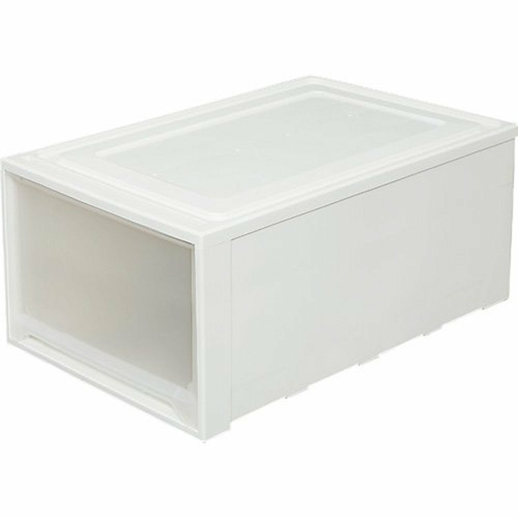 【3個セット】 収納ボックス 衣装ケース 引き出し プラスチック 幅44 奥行74 高さ30 深型 ワイド 収納ケース チェスト 1段 透明 開閉スムーズ スタッキング 押し入れ収納 押入れ 衣類 MG-7430W アイリスオーヤマ *