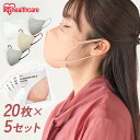 【100枚】 マスク 不織布 立体 普通 不織布マスク おしゃれ カラーマスク 3d 立体マスク 息苦しくない 花粉 飛沫 対策 FASHIONABLE MASK RN-E20 アイリスオーヤマ *