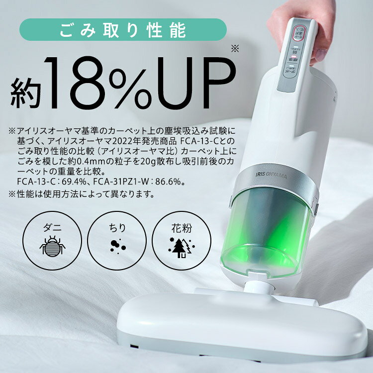 布団クリーナー アイリスオーヤマ ふとんクリーナー 布団掃除機 温風 ダニ対策 毛...