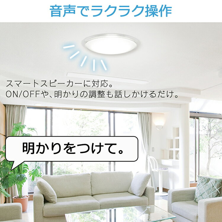 アイリスオーヤマ『スマートスピーカー対応LEDシーリングライト6.0（CL12DL-6.0AIT）』