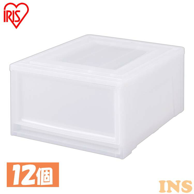 【12個セット】ボックスチェスト ナチュラル アイリスオーヤマ送料無料 ボックスチェス チェスト クリ..
