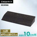 段差プレート 10cm 段差 ゴム 幅90cm アイリスオーヤマ送料無料 ゴム段差プレート 段差解消ステップ 段差ステップ 約10cm段差 段差スロープ スロープ 約10cm 駐車場 段差解消 車 車庫 玄関 自転車 スクーター 車いすの乗り上げ バリアフリー 屋外用 GDP-9590 新生活