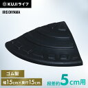 段差プレート 5cm 段差 ゴム コーナータイプ 屋外 アイリスオーヤマ送料無料 ゴム段差プレート 段差解消ステップ 段差ステップ 段差スロープ スロープ 駐車...