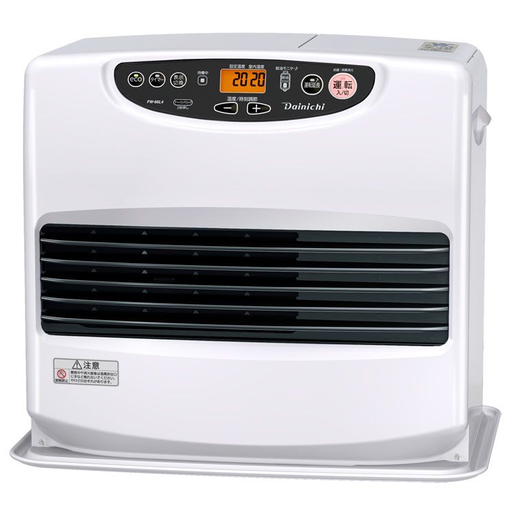 石油ファンヒーター・Lタイプ ムーンホワイト FW-66L4-W 送料無料 Dainichi ファンヒーター 石油ヒーター 木造17畳 コンクリ23畳 ブルーヒーター 見やすい液晶 スピード着火 ecoおまかせモード 9Lタンク ダイニチ 【B】