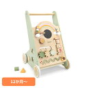 《ポイント5倍!25日20時~24時迄》歩きはじめ かわいい おもちゃ アクティビティベビーウォーカー TYPR44226ウォーカー 木製 カート プルトイ パステルカラー 誕生日プレゼント クリスマスプレゼント 手押し車 ベビー ギフト PolarB DADWAY