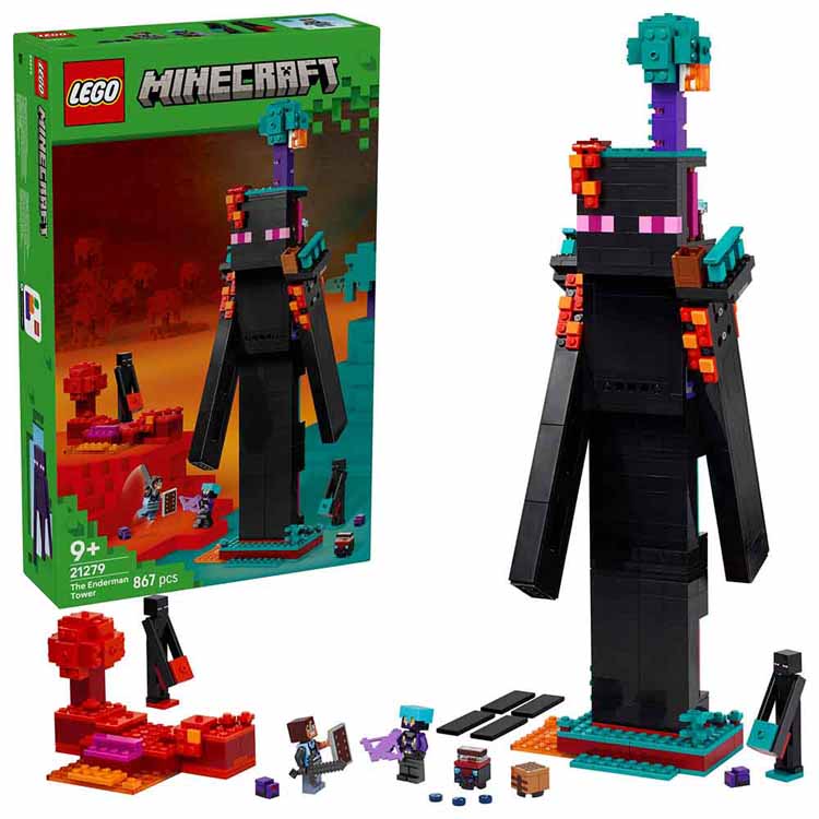 Rakuten - エンダーマンの塔 21279おもちゃ 玩具 ブロック プレゼント 誕生日 クリスマス マイクラ マインクラフト ゲーム LEGO MINECRAFT