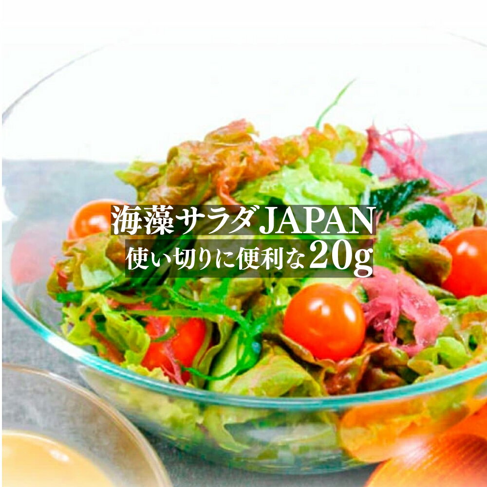 海藻サラダJAPAN20g/1袋までならメール便対応可能【 海草 サラダ 】【国産】/贅沢配合