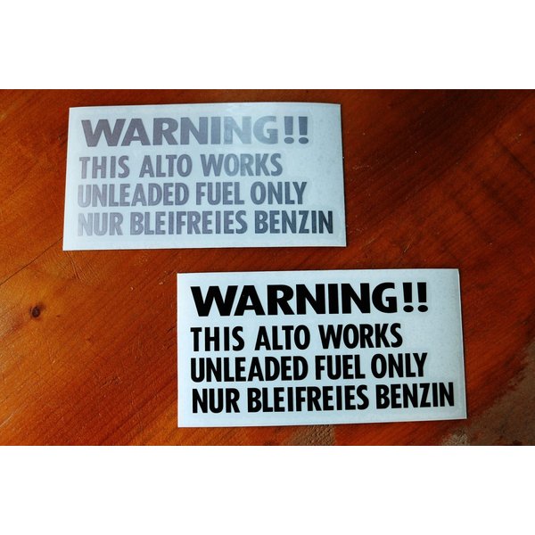 乐天商城 - [テイクオフ]ワーニングステッカー アルトワークス　レギュラー 切文字　HA36S　HA21S　HA11S