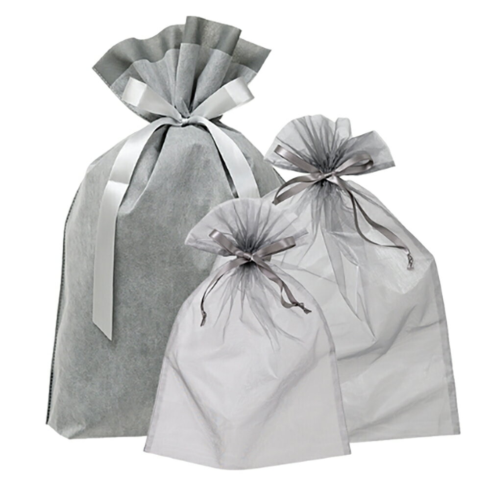 ギフトBAGオーガンジー(グレー)