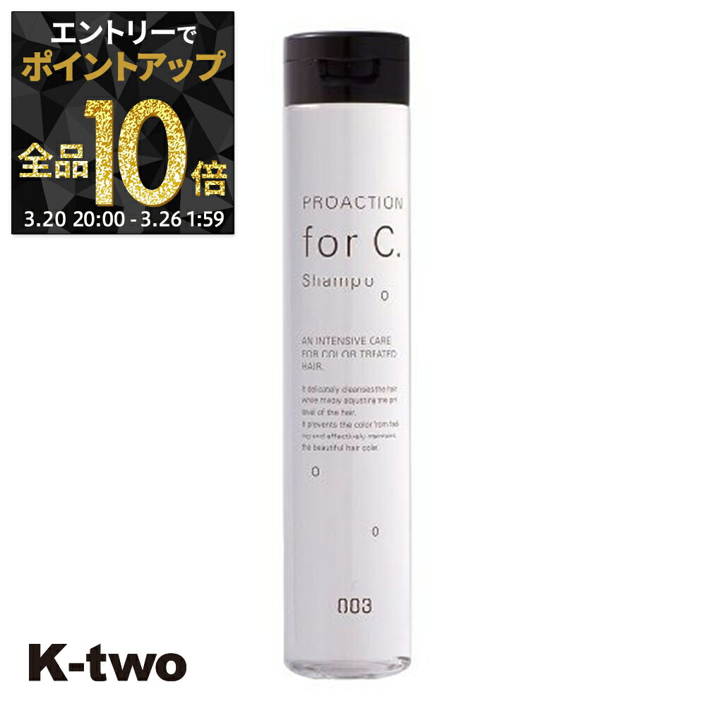 【20日20時〜エントリー全品10倍】ナンバースリー シャンプー 【 プロアクション Cシャンプー 170ml】 ヘアケア サロン専売品 K-two