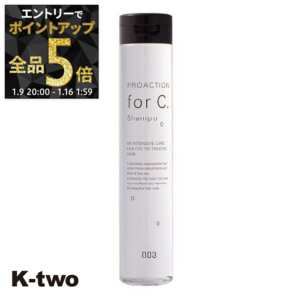 【9日20時〜エントリー全品5倍】ナンバースリー シャンプー 【 プロアクション Cシャンプー 170ml】 ヘアケア サロン専売品 K-two