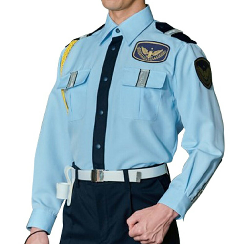 G-best(警備用品)【GS614】夏長袖シャツ(反射付)