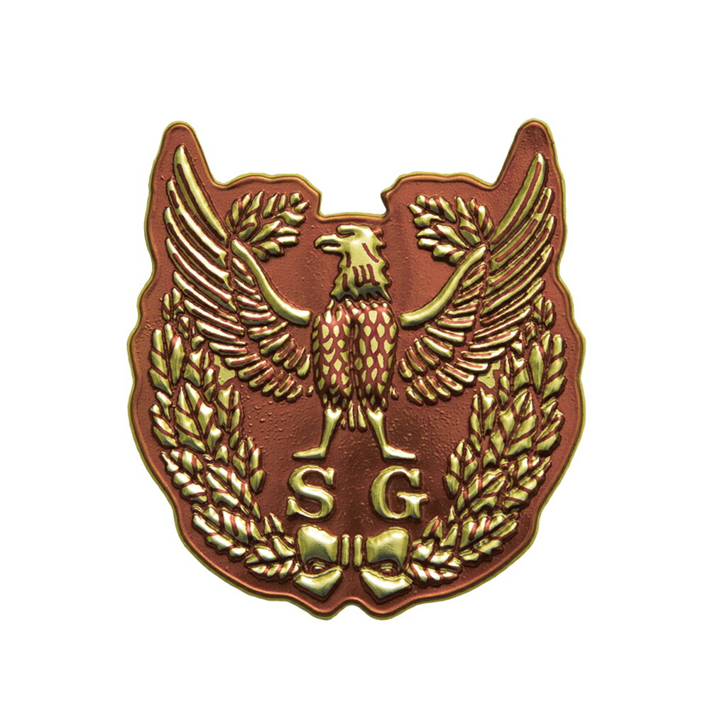 G-best(警備用品)【S352】ヘルメット用ステッカーSG・金