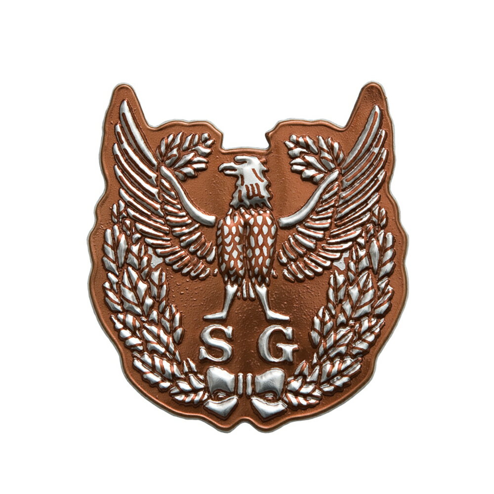 G-best(警備用品)【S353】ヘルメット用ステッカーSG・銀