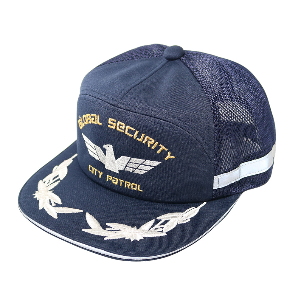 G-best(警備用品)【S404】メッシュアポロキャップHB(反射付) 紺