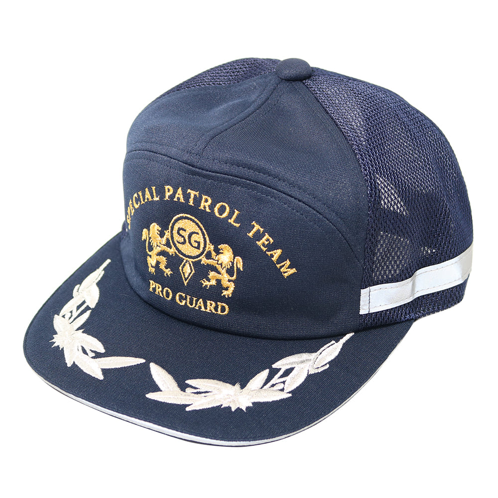 G-best(警備用品)【S406】メッシュアポロキャップHB(反射付) 紺