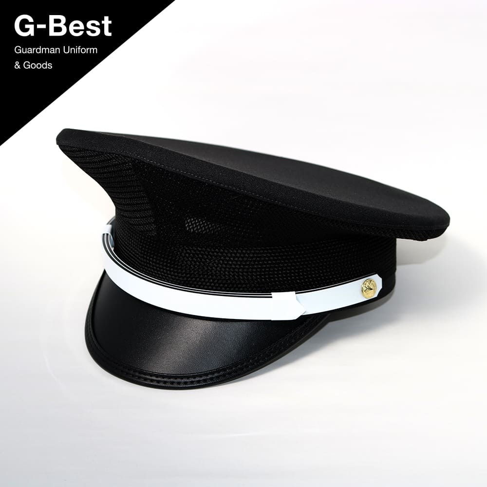 G-best（警備用品）【S471】メッシュ制帽　黒