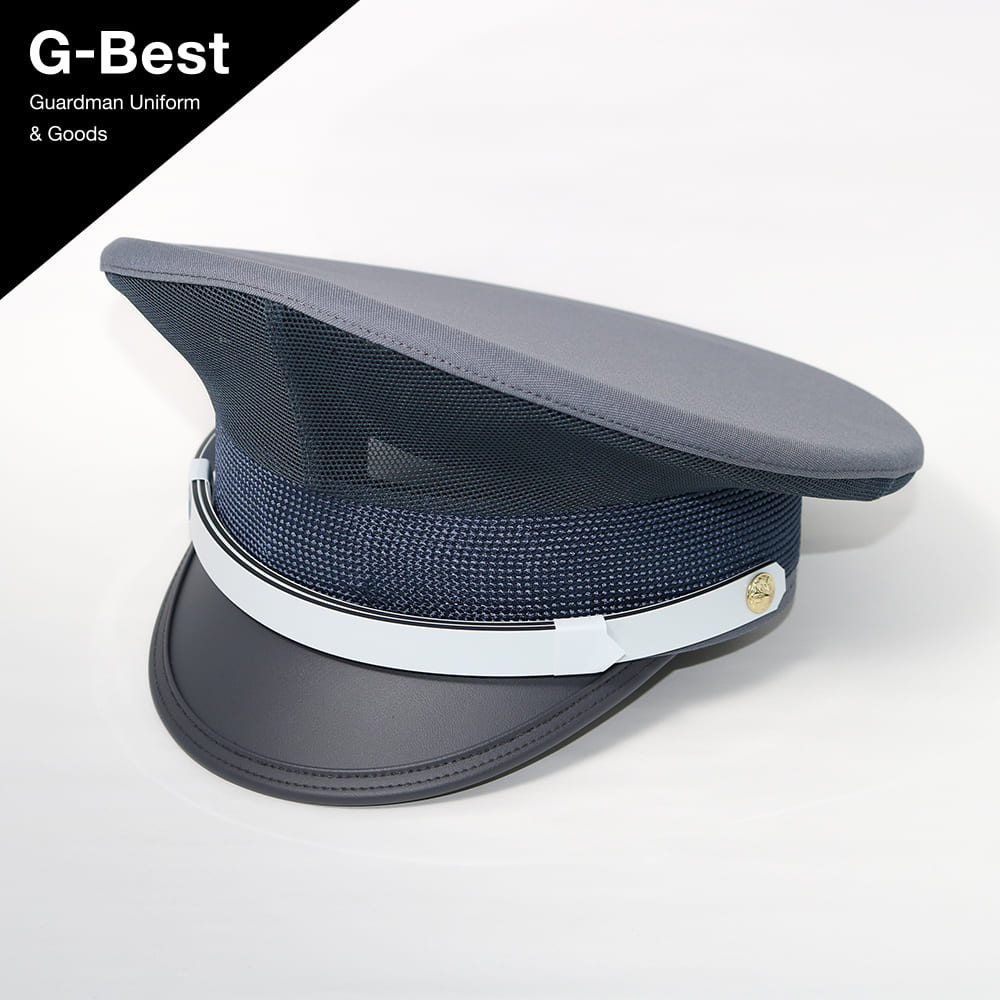 K-ユニフォームのG-best（警備用品）【S474】メッシュ制帽　グレー｜アングル2