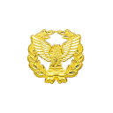 G-best(警備用品)【S538】帽章 オリーブと鳥・金