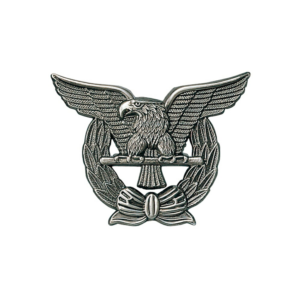 G-best(警備用品)【S549】帽章 平ワシ・銀