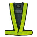 G-best(警備用品)【S943】LED夜光チョッキ HL-X2紺メッシュ×蛍光イエロー