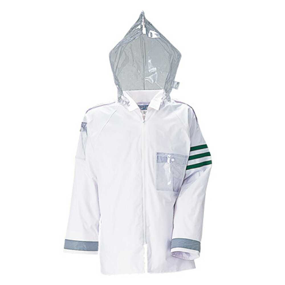 警備 レインコート・レインストーリー530(上下セット)耐水圧:20,000mm交通腕章・肩章・透明ポケット(左胸・右腕)付。