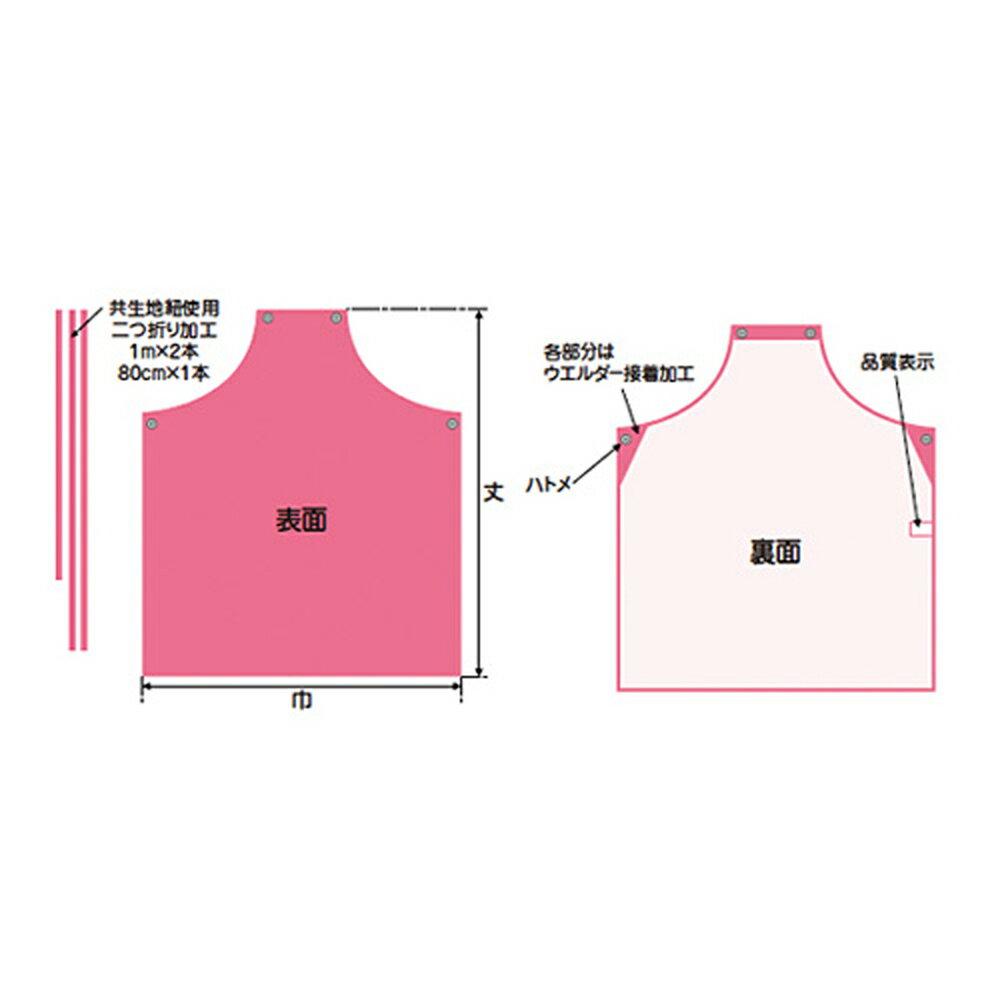 ・ウレタン前掛国産品抗菌、防臭性に優れた前掛（食品衛生法対応品）