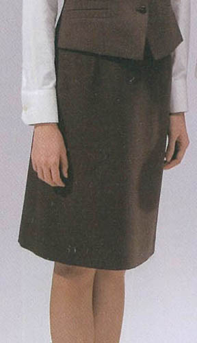 スカート 膝丈ホテル レストランブラック ブラウン業務用