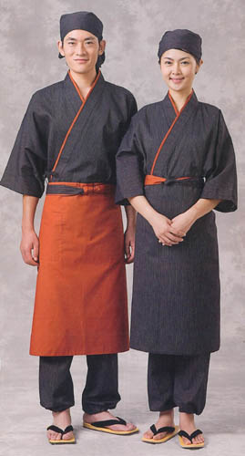 作務衣(上着) 男女兼用料亭/割烹/和食業務用の紹介画像2