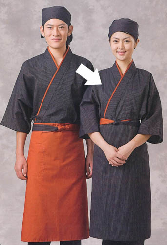 作務衣(上着) 男女兼用料亭/割烹/和食業務用日本代购,买对网